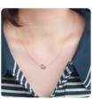 Silver Initial Letter Necklace Q SPE-5557